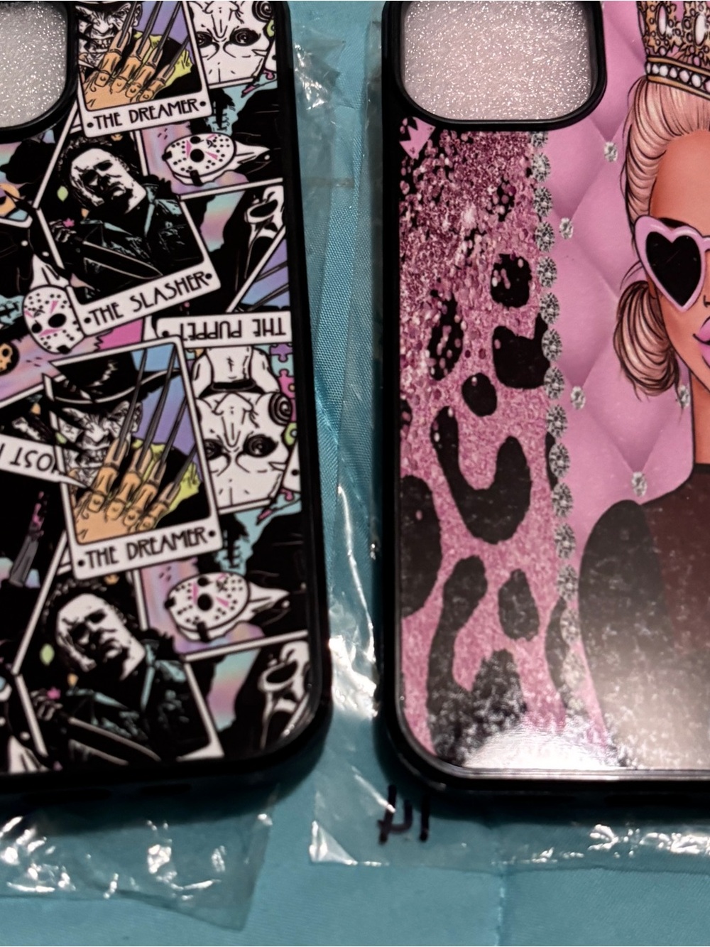 Stylish Pink Glitter Leopard Fashion Phone Case - iPhone 14 Plus New